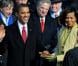 Barack et Michelle Obama lors de la cérémonie d'investiture le 20 janvier 2009.