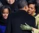 Barack et Michelle Obama lors de la cérémonie d'investiture le 20 janvier 2009.