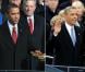 Comparatif des deux cérémonies d'investiture de Barack Obama au Capitol de Washington, en 2009 (à gauche) puis 2013 (à droite)