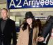 Jenifer arrive à l'aéroport de Nice, avant de filer vers Cannes pour les NRJ Music Awards, le 25 janvier 2013.