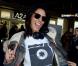 Shy'm arrive à l'aéroport de Nice, avant de filer vers Cannes pour les NRJ Music Awards, le 25 janvier 2013.