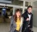 Leslie arrive à l'aéroport de Nice, avant de filer vers Cannes pour les NRJ Music Awards, le 25 janvier 2013.
