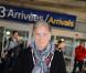 Franck Dubosc arrive à l'aéroport de Nice, avant de filer vers Cannes pour les NRJ Music Awards, le 25 janvier 2013.