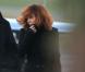 La chanteuse Mylène Farmer et son staff arrivent en jet privé à l'aéroport de Cannes-Mandelieu pour assister aux NRJ Music Awards le 25 Janvier 2013.