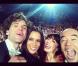 Mika, Shy'm, Nolwenn et Pascal Obispo lors de la boîte à musique des Enfoirés à Bercy