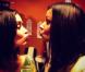 Jenifer et Shy'm lors de la boîte à musique des Enfoirés à Bercy