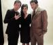TAL entourée des playboys Gad Elmaleh et Patrick Bruel lors de la boîte à musique des Enfoirés à Bercy
