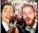 M. Pokora et Gad Elmaleh lors de la boîte à musique des Enfoirés à Bercy