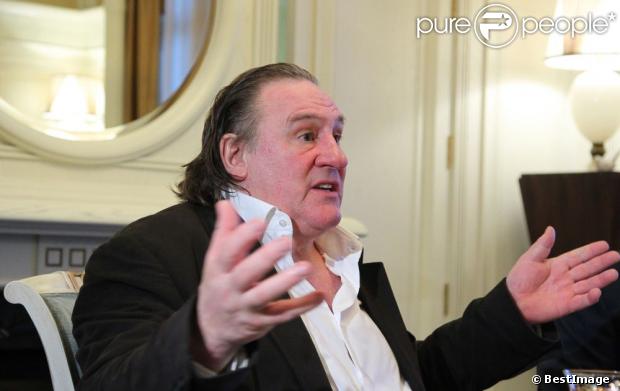 Gérard Depardieu reçu par Vladimir Poutine sur les bords de la Mer Noire le 5 janvier 2013