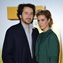 Vahina Giocante et Edouard Baer lors de la présentation à Paris le 21 janvier 2013