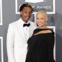Amber Rose et Wiz Khalifa : De futurs parents glamour et amoureux aux Grammys
