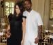 Kanye West et Kim Kardashian au défilé Valentino le 4 juillet 2012 à Paris.