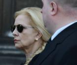 Sylvie Vartan à l\'enterrement de Frédéric Botton
