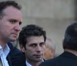 Frédéric Taddeï à l'enterrement de Frédéric Botton