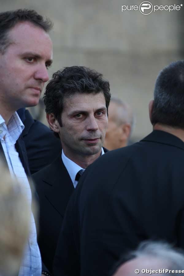 Frédéric Taddeï à l'enterrement de Frédéric Botton