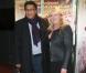 Charlotte de Turckheim radieuse au bras de son mari Zaman Hachemi pendant l'avant-première du film Syngué Sabour à l'UGC des Halles à Paris, le 14 février 2013.