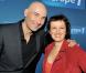 Nicolas Canteloup et Anne Roumanoff lors du photocall de la soirée "Europe 1 fait Bobino" à Paris, le 18 février 2013