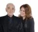 Charles Aznavour et Isabelle Boulay lors de l'enregistrement de l'émission Hier Encore à l'Olympia (diffusée le 2 mars) à Paris le 10 janvier 2013