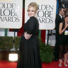 Adele aux Golden Globe Awards à Los Angeles, le 13 janvier 2013.