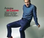Antoine de Caunes a posé avec des talons dans le numéro de mars 2013 du magazine Marie Claire. Photo publiée avec l'aimable autorisation de Marie Claire.