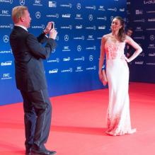 Boris Becker et sa belle Lilly lors de la soirée des Laureus Awards à Rio de Janeiro le 11 mars 2013