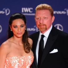 Boris Becker et sa femme Lilly lors de la soirée des Laureus Awards à Rio de Janeiro le 11 mars 2013