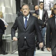 Florentino Perez  lors des Trofeos Marca qui se déroulaient au palais de Cibeles à Madrid le 18 mars 2013