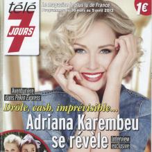 Télé 7 Jours en kiosques le 25 mars 2013