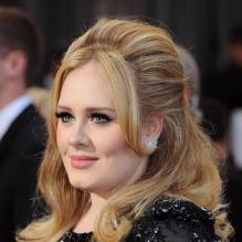 Adele à la 85e cérémonie des Oscars à Hollywood, le 24 février 2013.