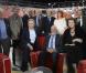 Michel Drucker, Jean-Paul Belmondo, Claudia Cardinale, Charles Gerard, Jean Rochefort, Pierre Vernier, Jean-Pierre Marielle, Robert Hossein et Claude Rich  - Enregistrement de l'émission " Vivement Dimanche" consacrée à Jean-Paul Belmondo à Paris le 10 avril 2013, diffusion le 14 avril.