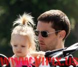Tobey Maguire, sa fille et ... son vélo