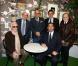 Charles Aznavour, Jacques Pessis, Georges El Assidi, Karl Zéro, Jacques Bascou, Jean-Jacques Debout - Vernissage de l'exposition "Trenet : Le Fou chantant de Narbonne à Paris" à la Galerie des Bibliothèques à Paris, le 11 avril 2013.