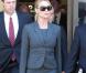 Nicollette Sheridan sort du tribunal de Los Angeles, le 8 mars 2012.