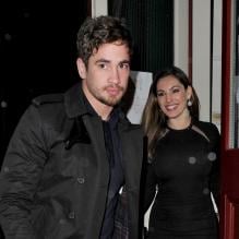 Kelly Brook et Danny Cipriani à Londres, le 9 février 2013.
