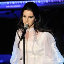 Lana Del Rey en concert à l'Olympia à Paris, le 28 avril 2013.