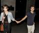 Keira Knightley et James Righton à la sortie d'un restaurant à Londres le 31 mai 2012.