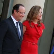 Valérie Trierweiler et François Hollande en mai 2013 au Palais de l'Elysée