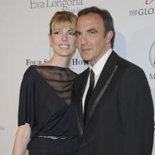Nikos Aliagas et ina Grigoriou lors de la 4e édition du "Global Gift Gala", coprésidée par Eva Longoria et présentée par Nikos Aliagas au Georges V le 13 mai 2013 à Paris