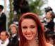 Delphine Wespiser à la première cannoise de  Jeune et Jolie  de François Ozon, au Palais des Festivals à Cannes, le 16 mai 2013.
