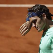 Kei Nishikori élimine Roger Federer en 1/8eme de finale à Madrid le 9 mai 2013.