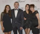 Karine Ferri, Pierre Lemarchal avec sa femme Laurence et sa fille Leslie - 4e édition du Global Gift Gala, copresidée par Eva Longoria et presentée par Nikos Aliagas, au George V à Paris le 13 mai 2013.