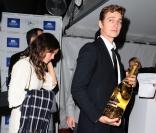 Hayden Christensen et Rachel Bilson lors de la soirée de lancement de la société Glacier Films du premier nommé le 19 mai 2013