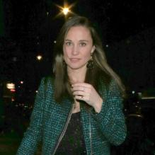 Pippa Middleton arrivant au Brompton Club dans Chelsea à Londres pour l'after party Vicomte A, le 13 décembre 2012