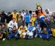 Zlatan Ibrahimovic, Javier Pastore, Blaise Matuidi, Mamadou Sakho, Salvatore Sirigu, Maxwell, Ronan Le Crom et Ezequiel Lavezzi à Disneyland Paris le 24 mai 2013 pour une journée exceptionnelle en compagnie d'enfants de plusieurs associations européennes venus disputer le Match des Rêves avec les stars du PSG