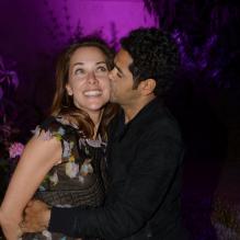 Jamel Debbouze et Mélissa Theuriau à l'after show du festival Marrakech du rire, le 8 juin 2013 à l'Hôtel du golf à Marrakech.