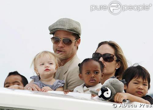 Brad Pitt et Shiloh 