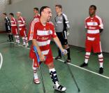 Franck Ribéry avec ses coéquipiers pour les photos d'avant-saison