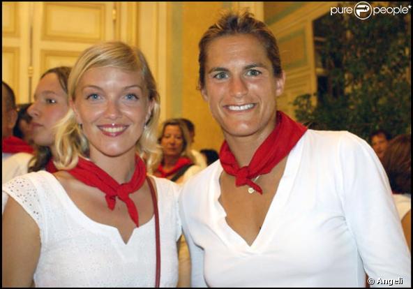 Maya Lauqué et Amélie Mauresmo