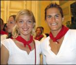 Maya Lauqué et Amélie Mauresmo