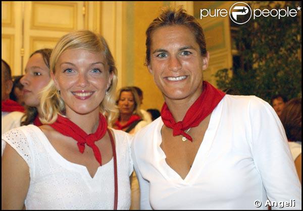 Maya Lauqué et Amélie Mauresmo